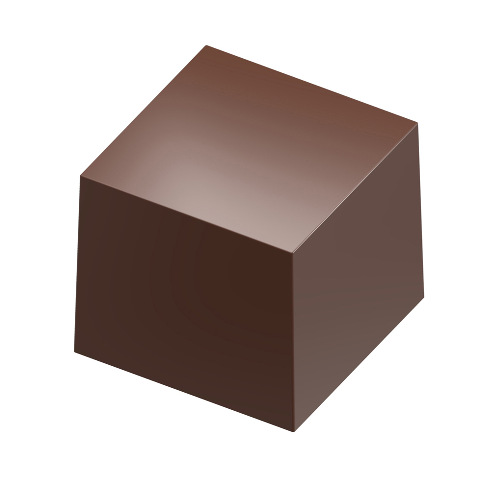 Chocolate World Polycarbonate Magnetic Chocolate Mold, Cube, 18 Cavities