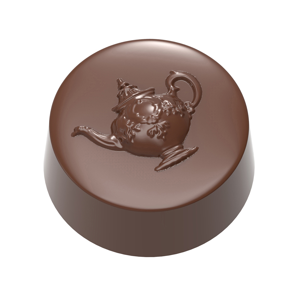 Chocolate World Victorian Coffee Pot Praline Polycarbonate Chocolate Mold, 21 Cavities