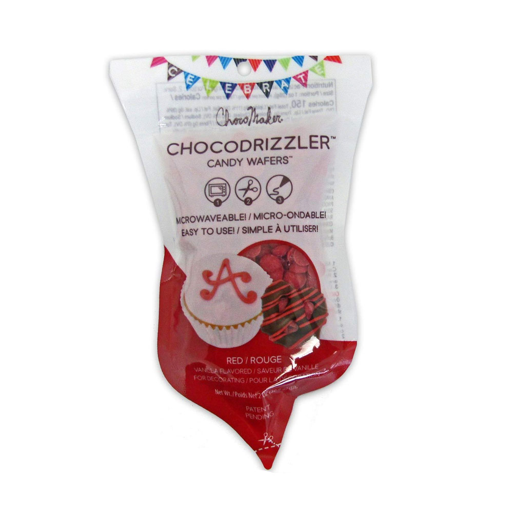 Chocomaker Chocodrizzler Red Candy Wafers, oz
