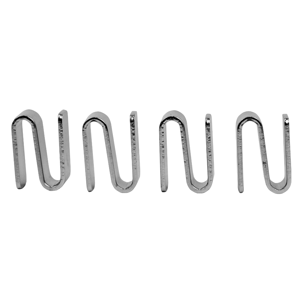 Chrome S-Style Hooks, Set of 12