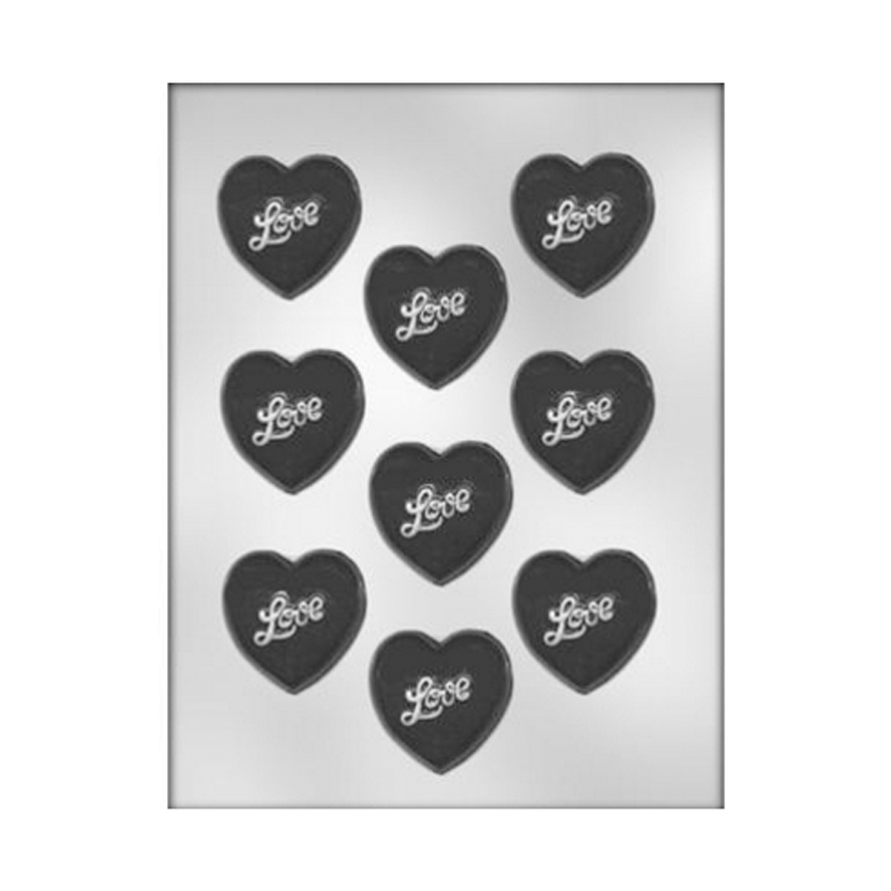 CK Products 90-1501 Heart with Love Plastic Chocolate Mold