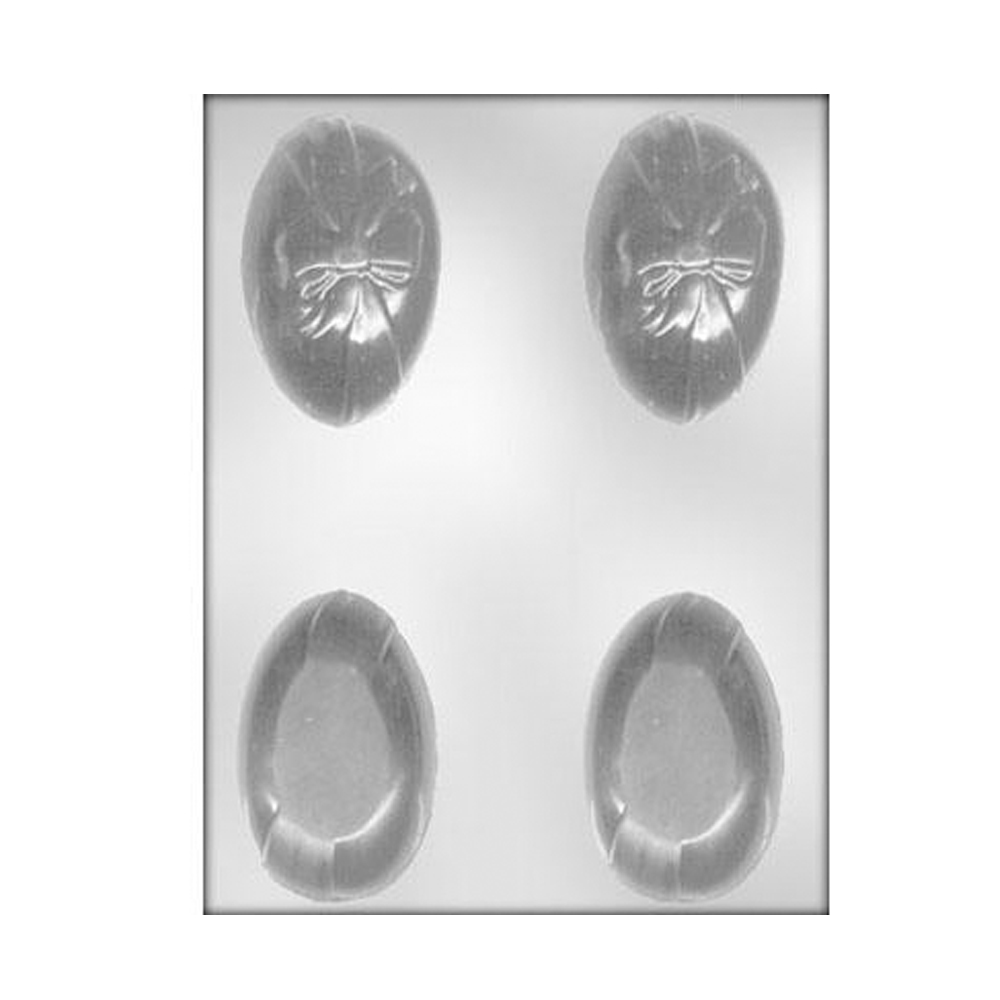 CK Products 90-2382 3D Egg with Ribbon Plastic Chocolate Mold