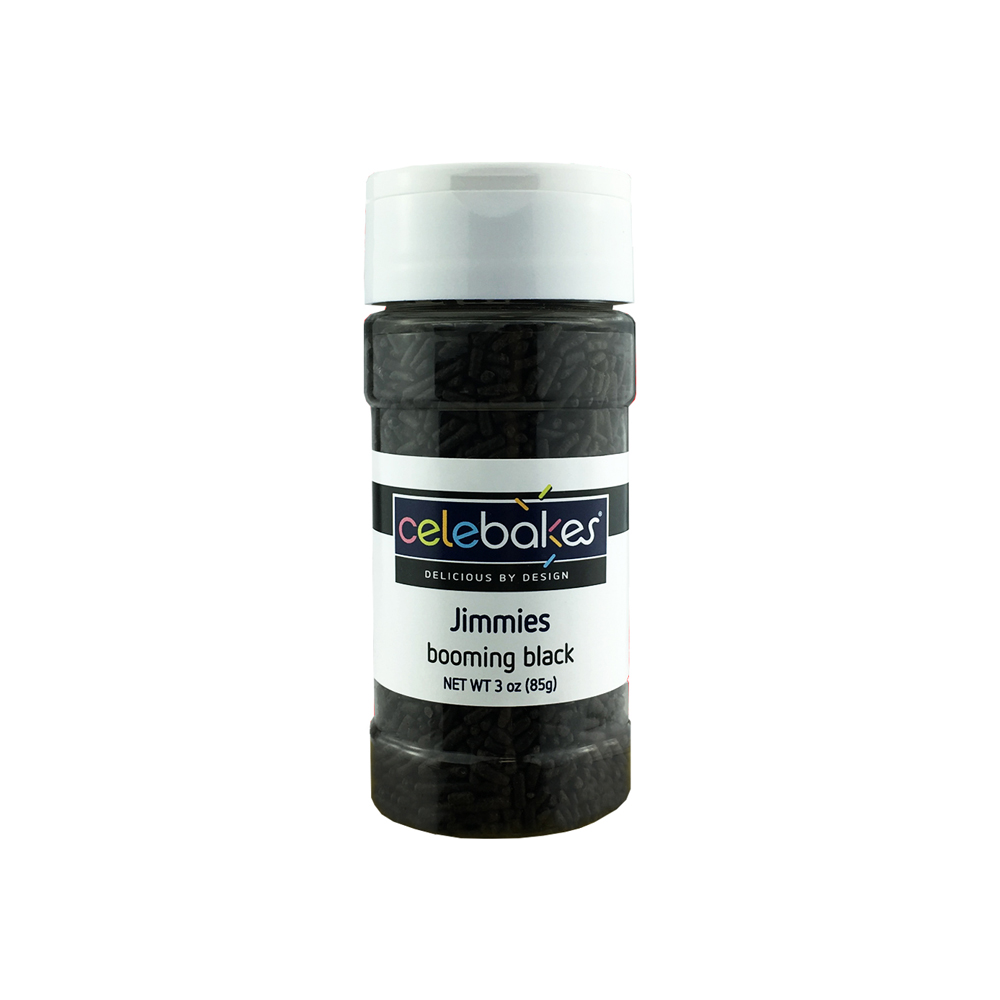 Celebakes Booming Black Jimmies, oz