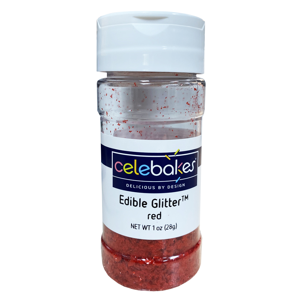Celebakes Edible Red Glitter, oz