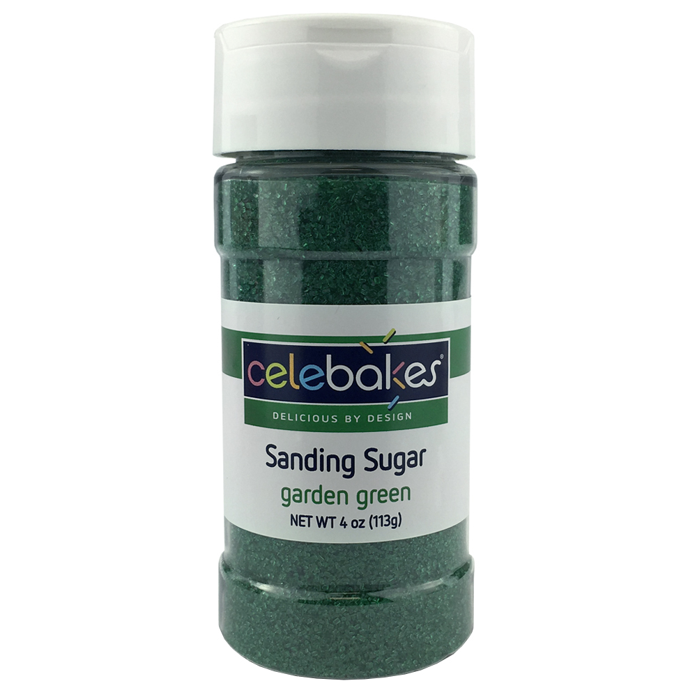 Celebakes Green Sanding Sugar, 4 Oz Colored Sugar