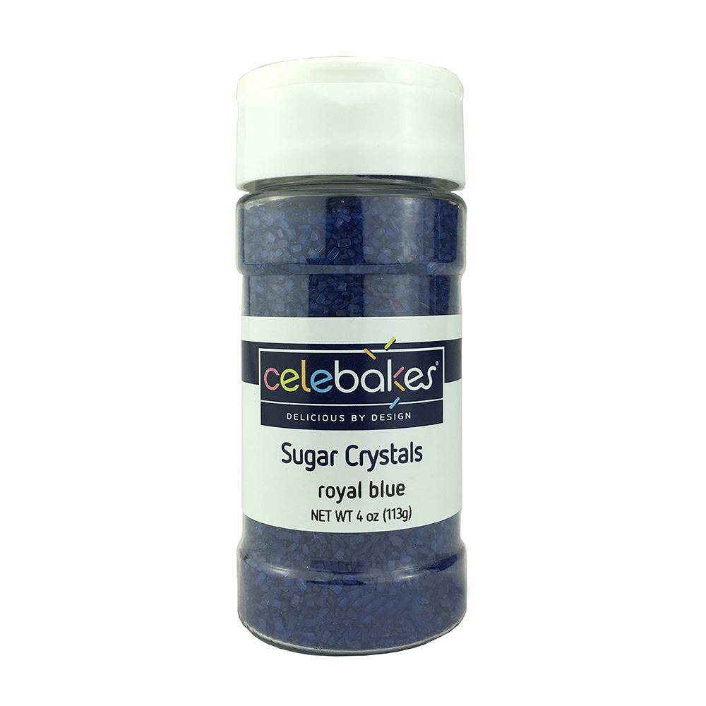 Celebakes Royal Blue Sugar Crystals, 4 oz