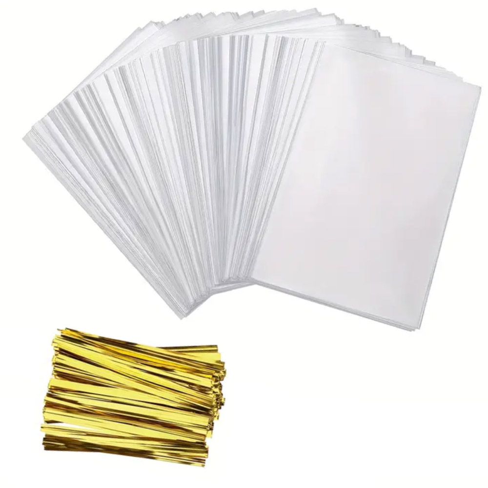 Clear Plastic Treat Pags, 6" x 10" - Pack of 100