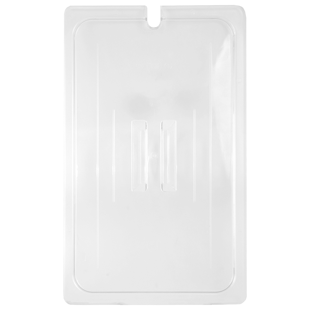 Clear Polycarbonate Full Size Food Pan Lid, Slotted