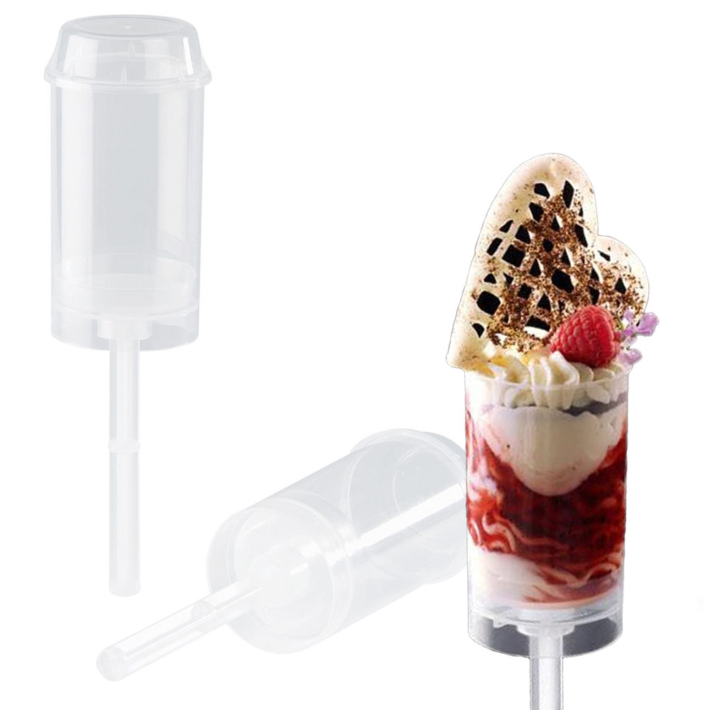 Martellato Cake Push Pops Containers with Lid, Pack of 100