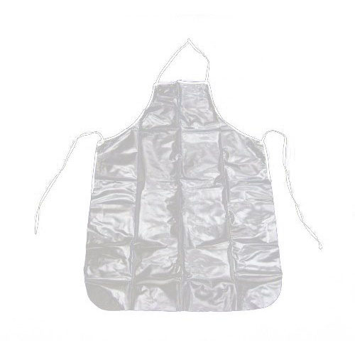 Clear Vinyl Dishwasher Stitched Edge Apron/Bib 34" x 27" Heavy Duty