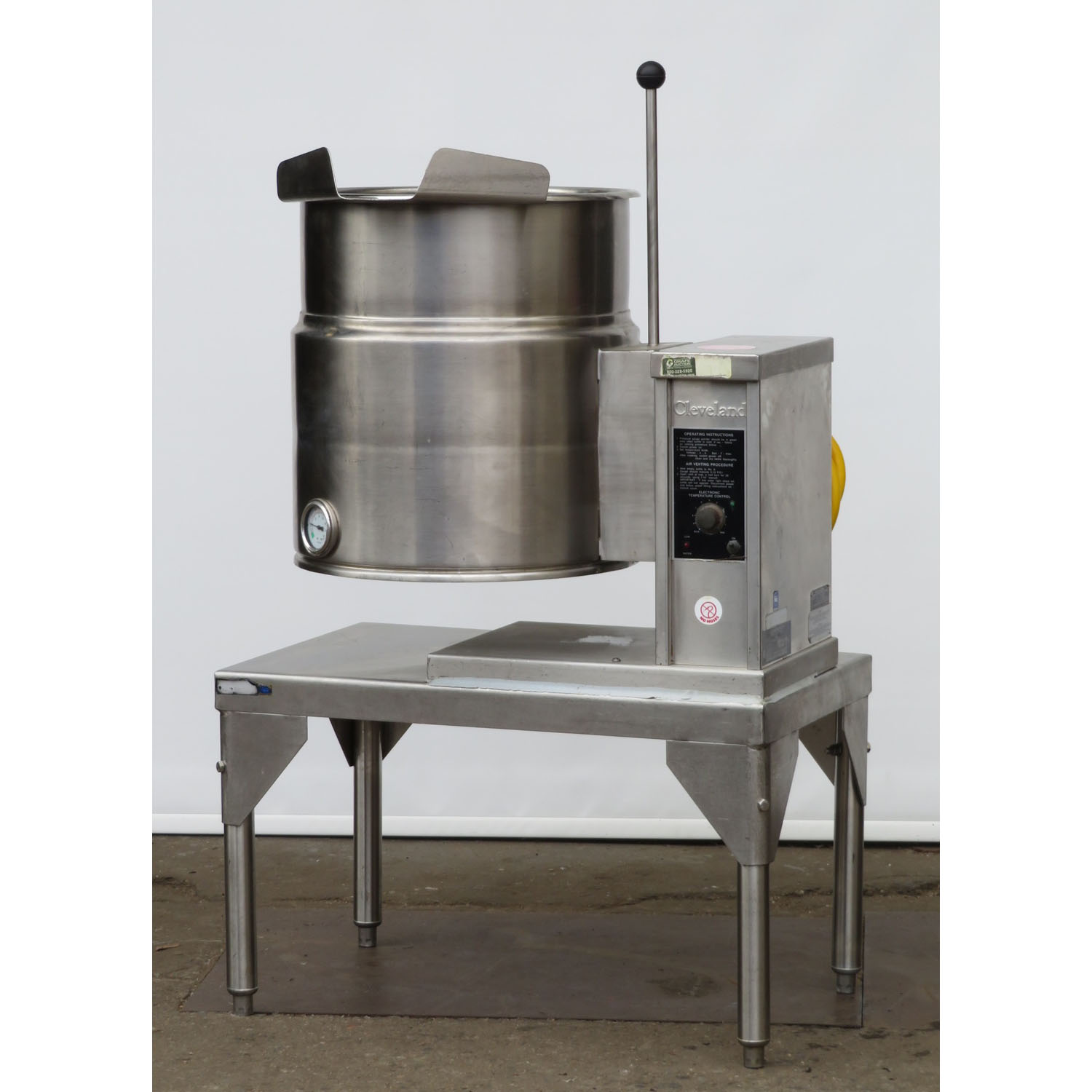 Cleveland KET-12T 12 Gallon Electric Tilt Kettle, Used Great Condition