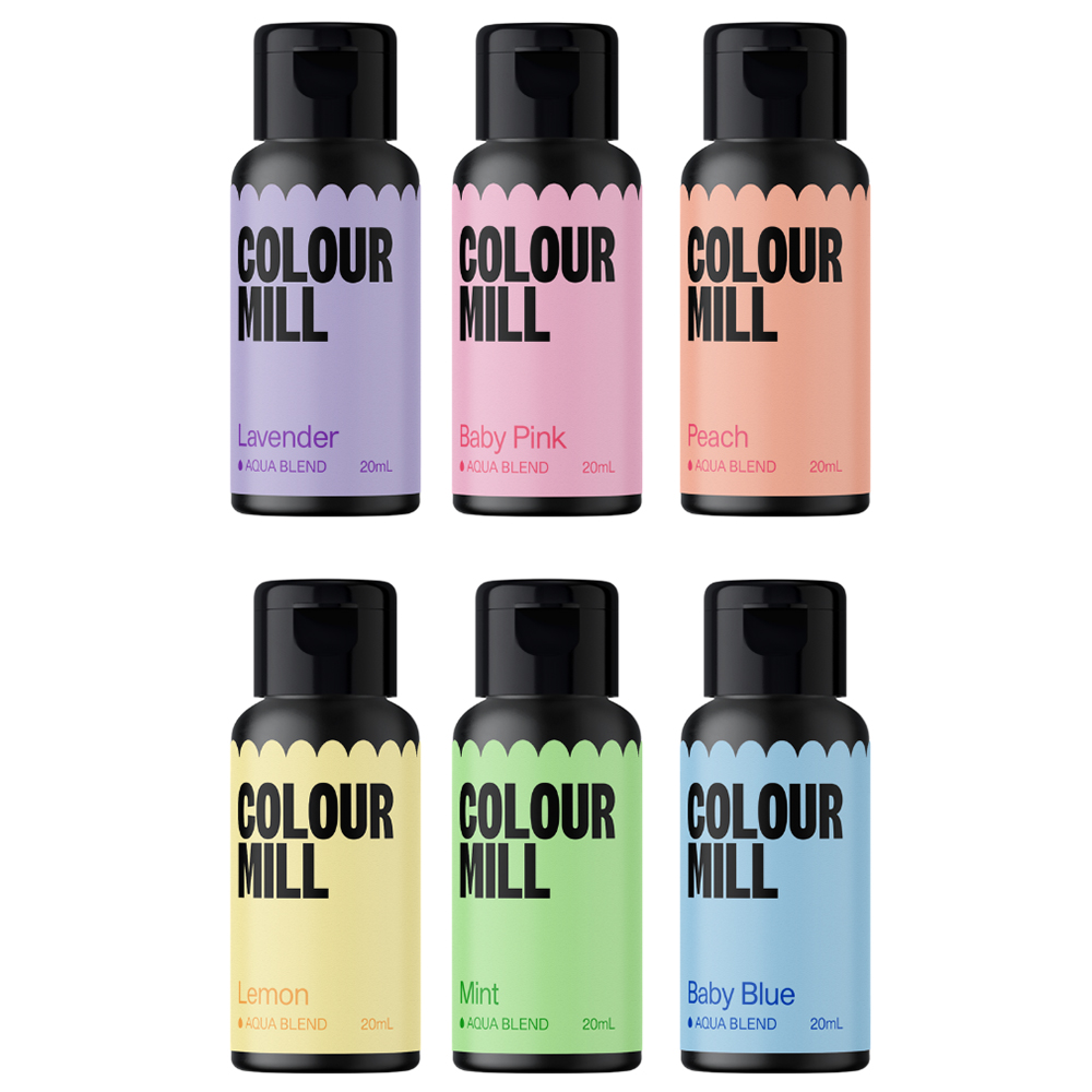 Colour Mill Aqua Blend Pastel Set, 20ml - Pack of 6