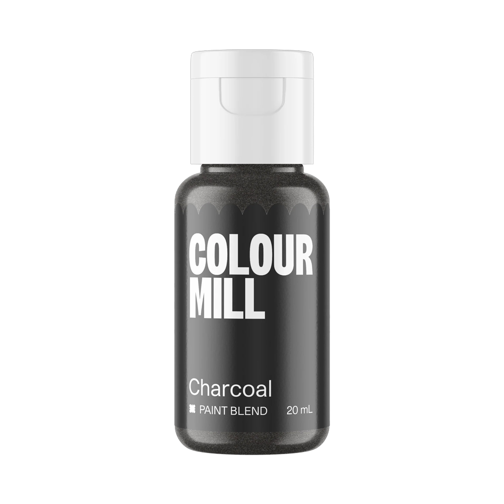Colour Mill Charcoal Metallic Food Paint, 20 ml