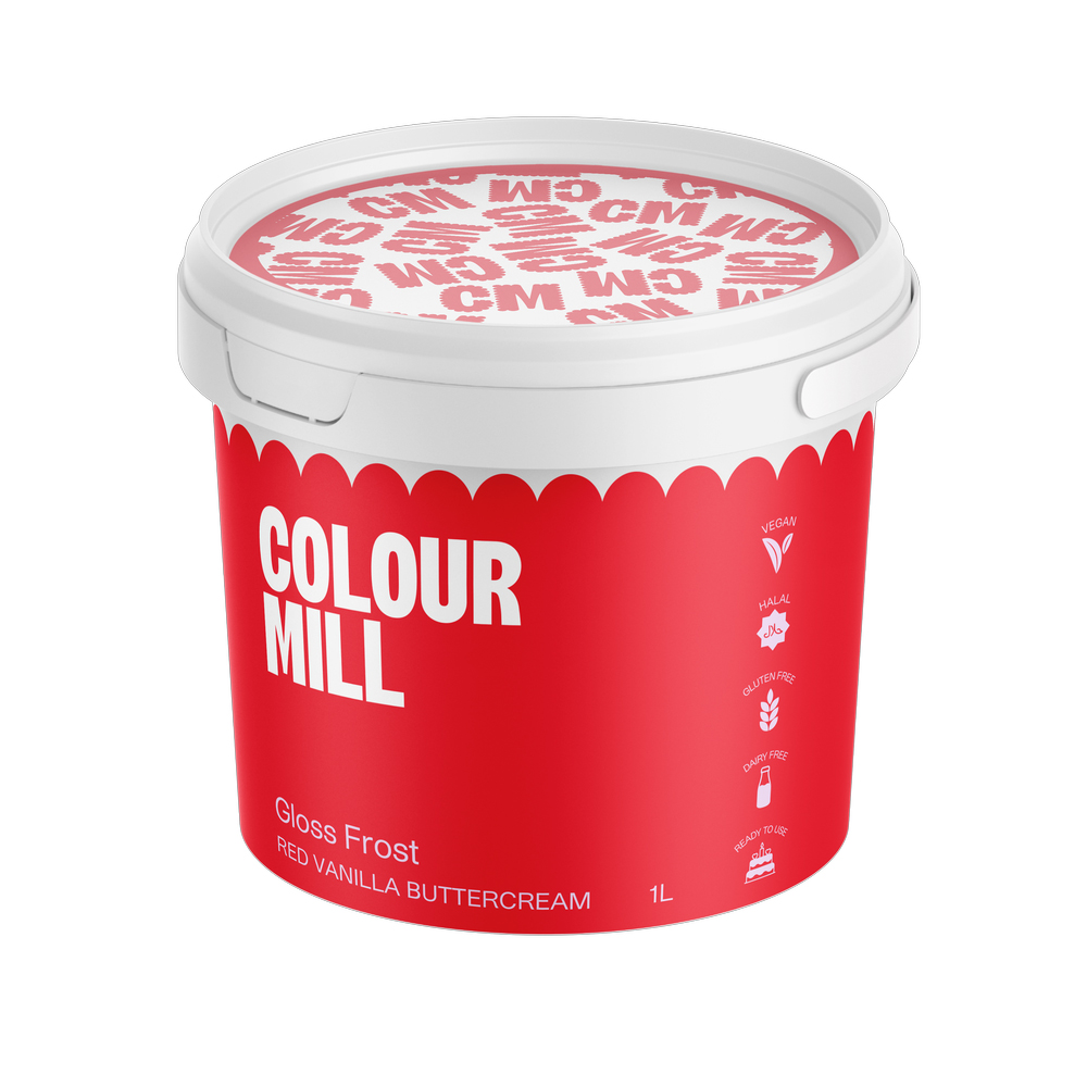Colour Mill Red Gloss Frost Buttercream, 1 Liter