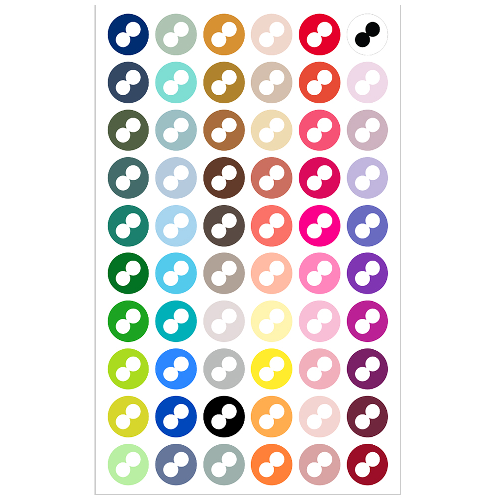 Colour Mill Swatch Spot Stickers for 100 ml Oil Color Bottles