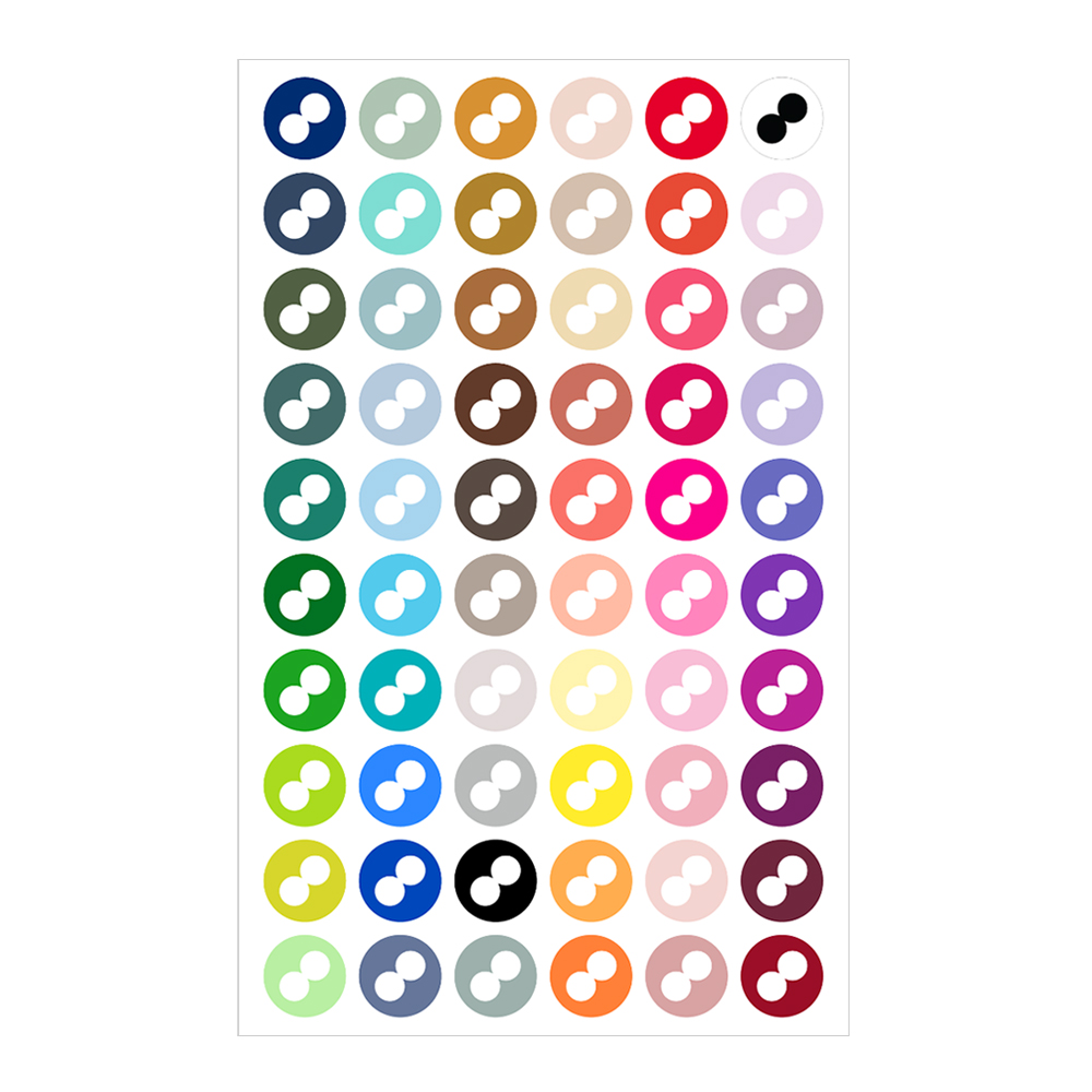 Colour Mill Swatch Spot Stickers for 20 ml Oil Color Bottles
