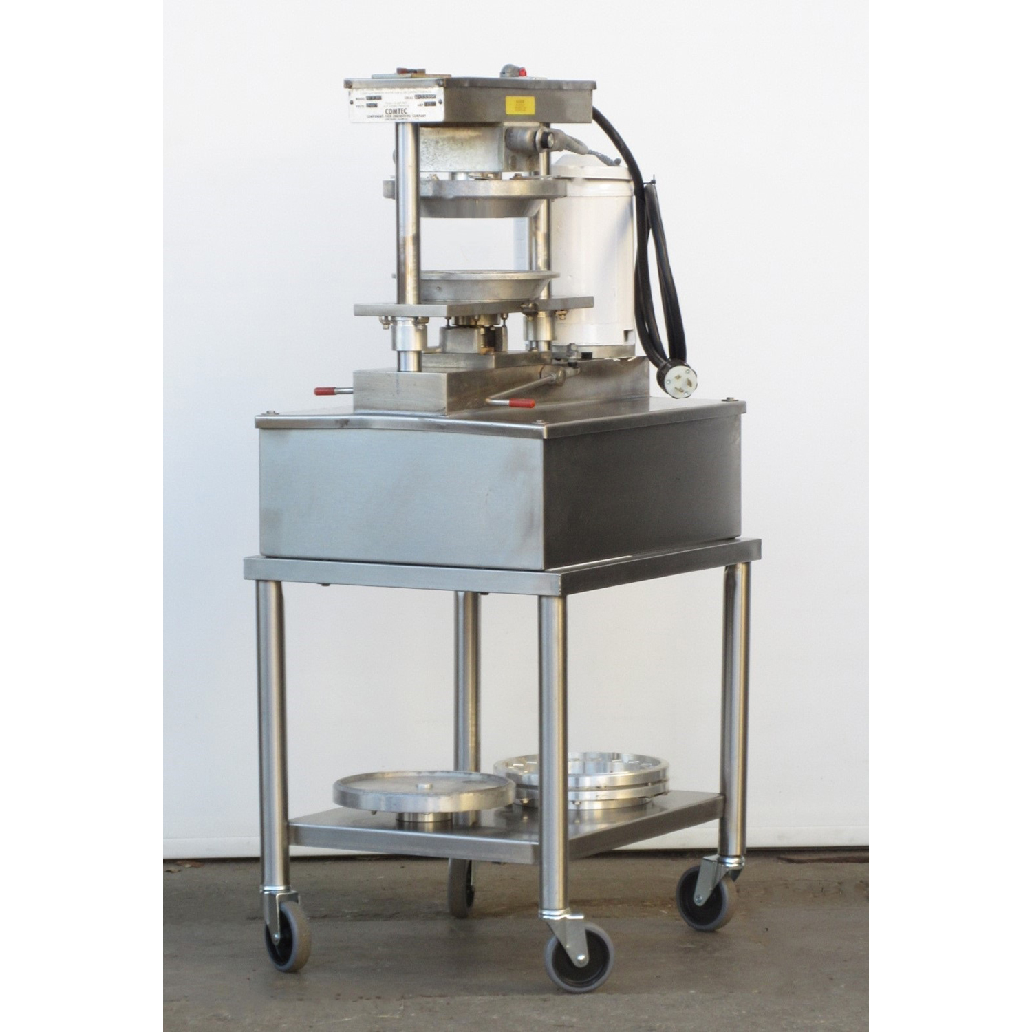 Comtec 1100 Hydraulic Pie Press, Used Excellent Condition