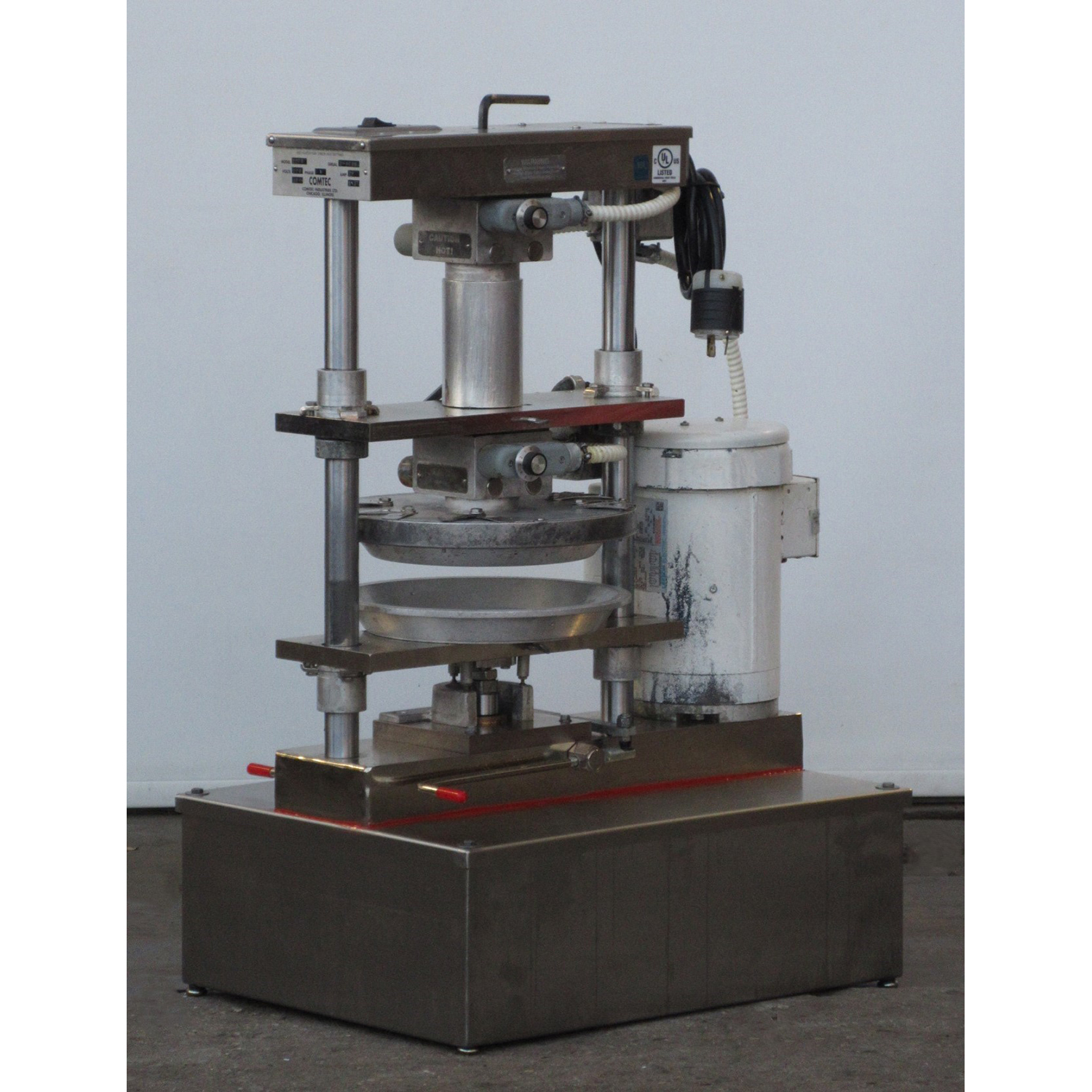 Comtec 2200 Hydraulic Pie Press, Used Excellent Condition