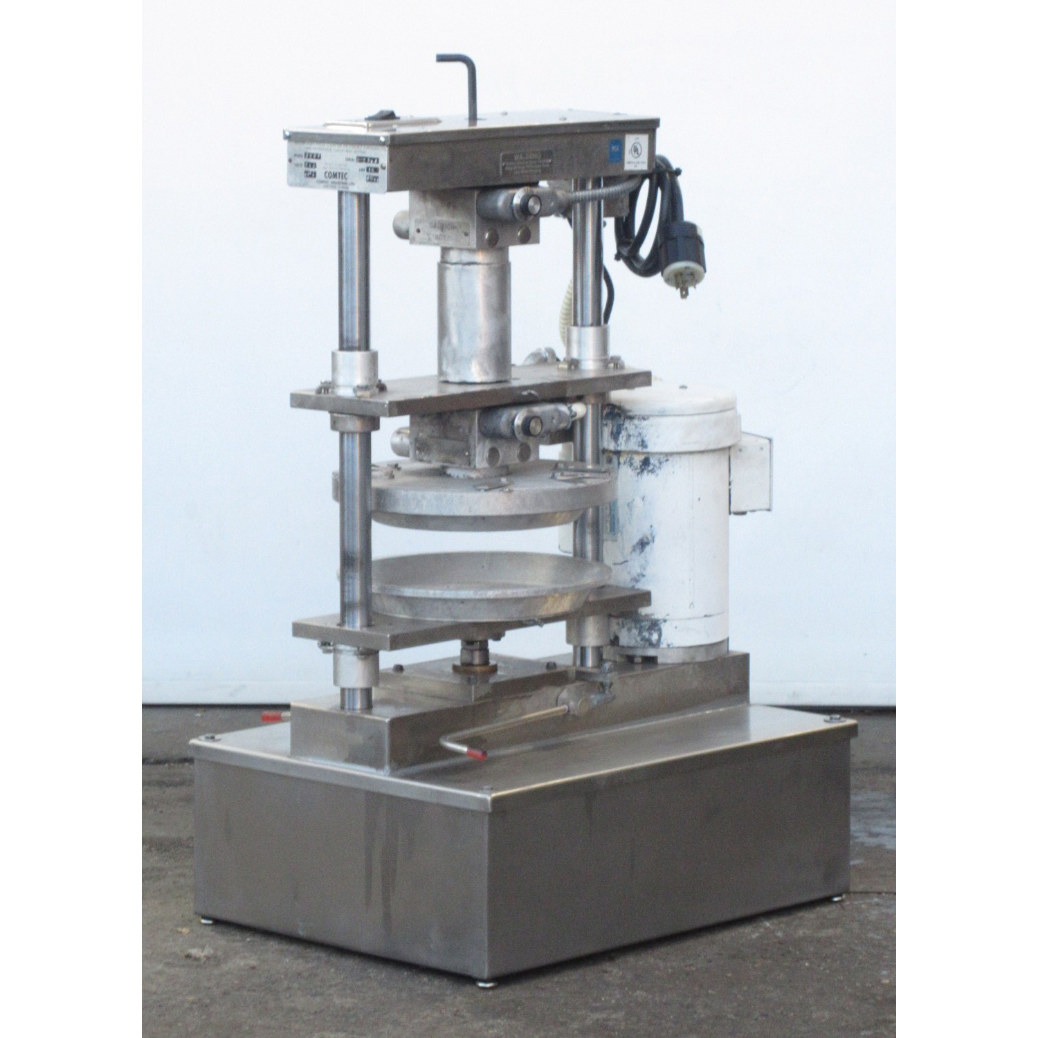 Comtec 2200 Hydraulic Pie Press, Used Excellent Condition