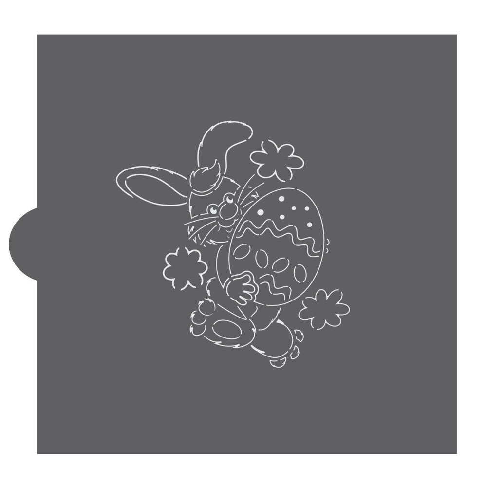 Confection Couture Easter Bunny Paint Your Own Cookie Stencil Cookie  Decorating Stencils 