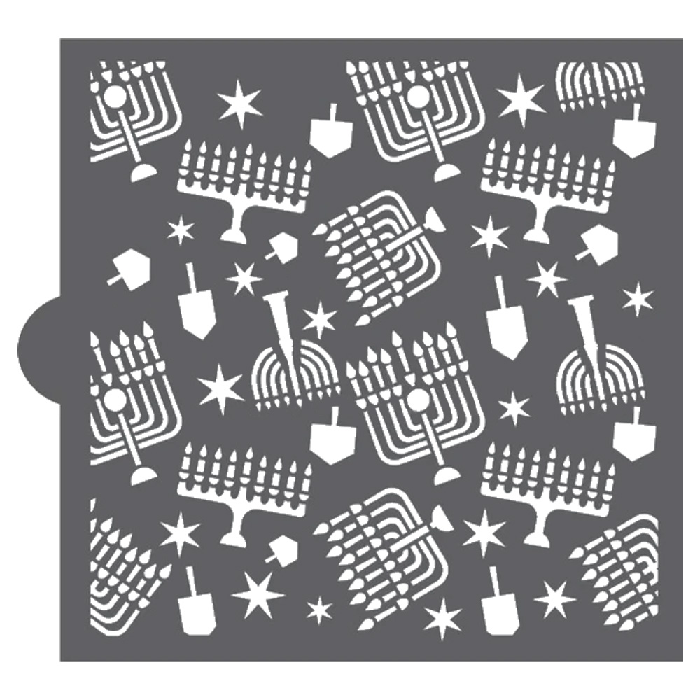 Confection Couture Hanukkah Background Cookie Stencil