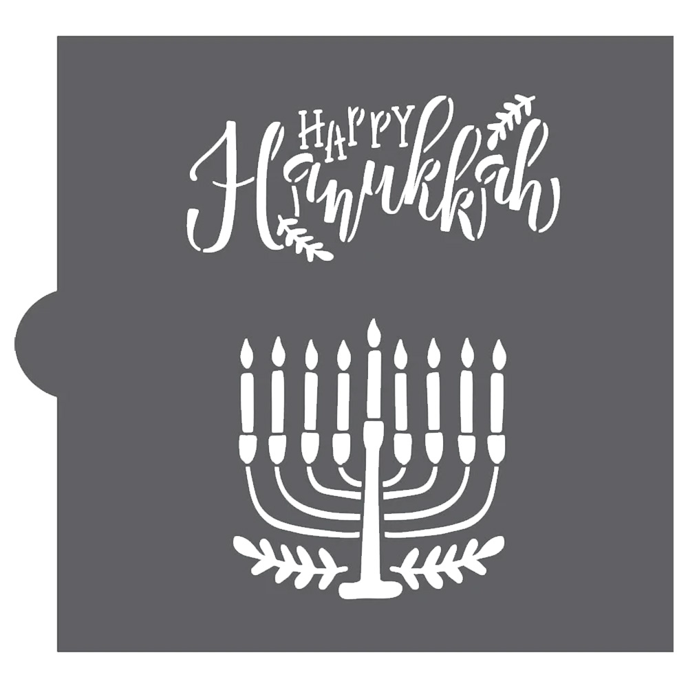Confection Couture Happy Hanukkah Accent Stencil