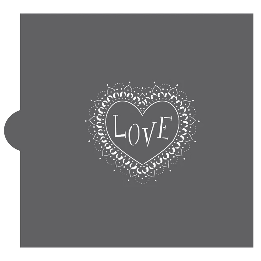 Confection Couture Mehndi Valentine Cookie Stencil