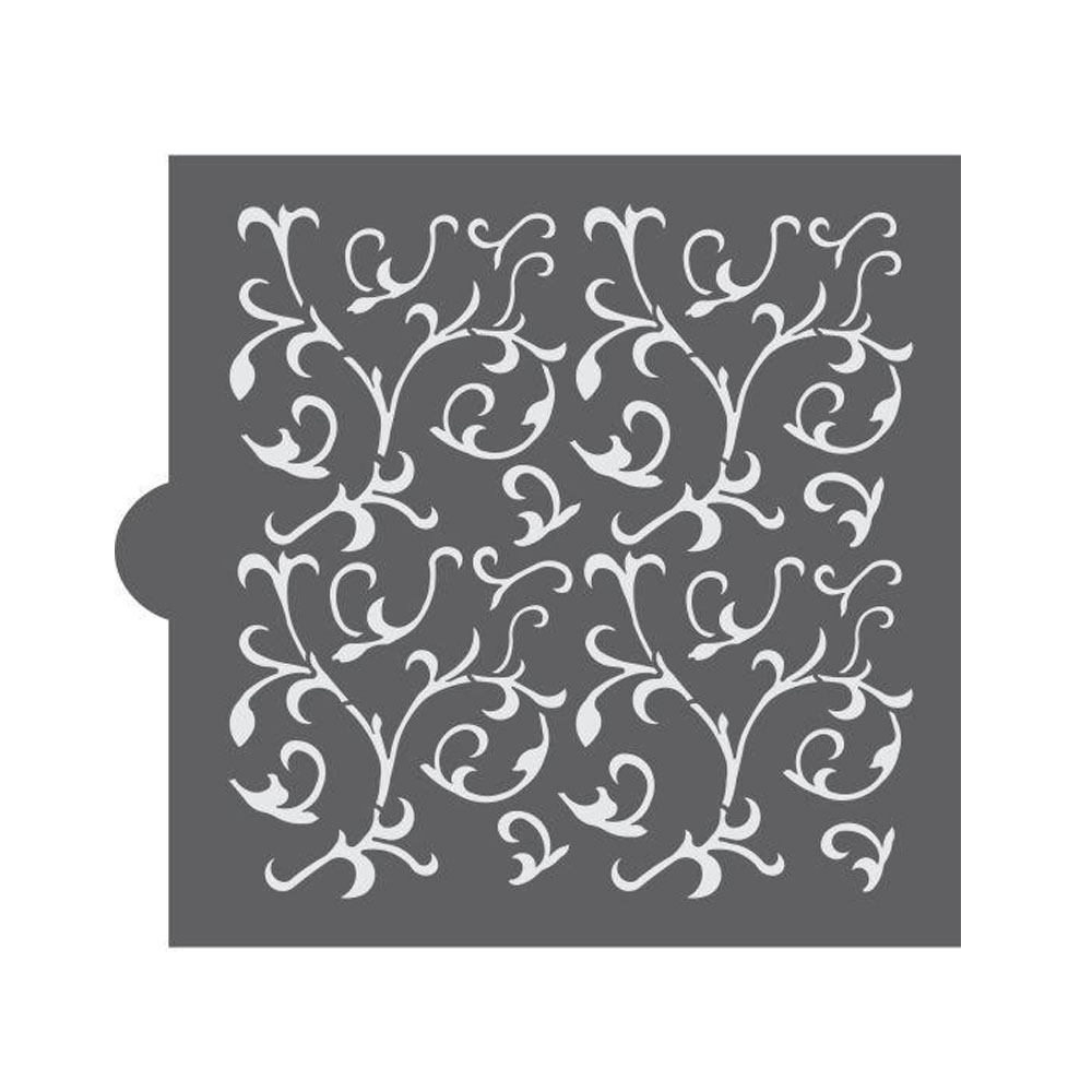 Confection Couture Scroll Background Cookie Stencil