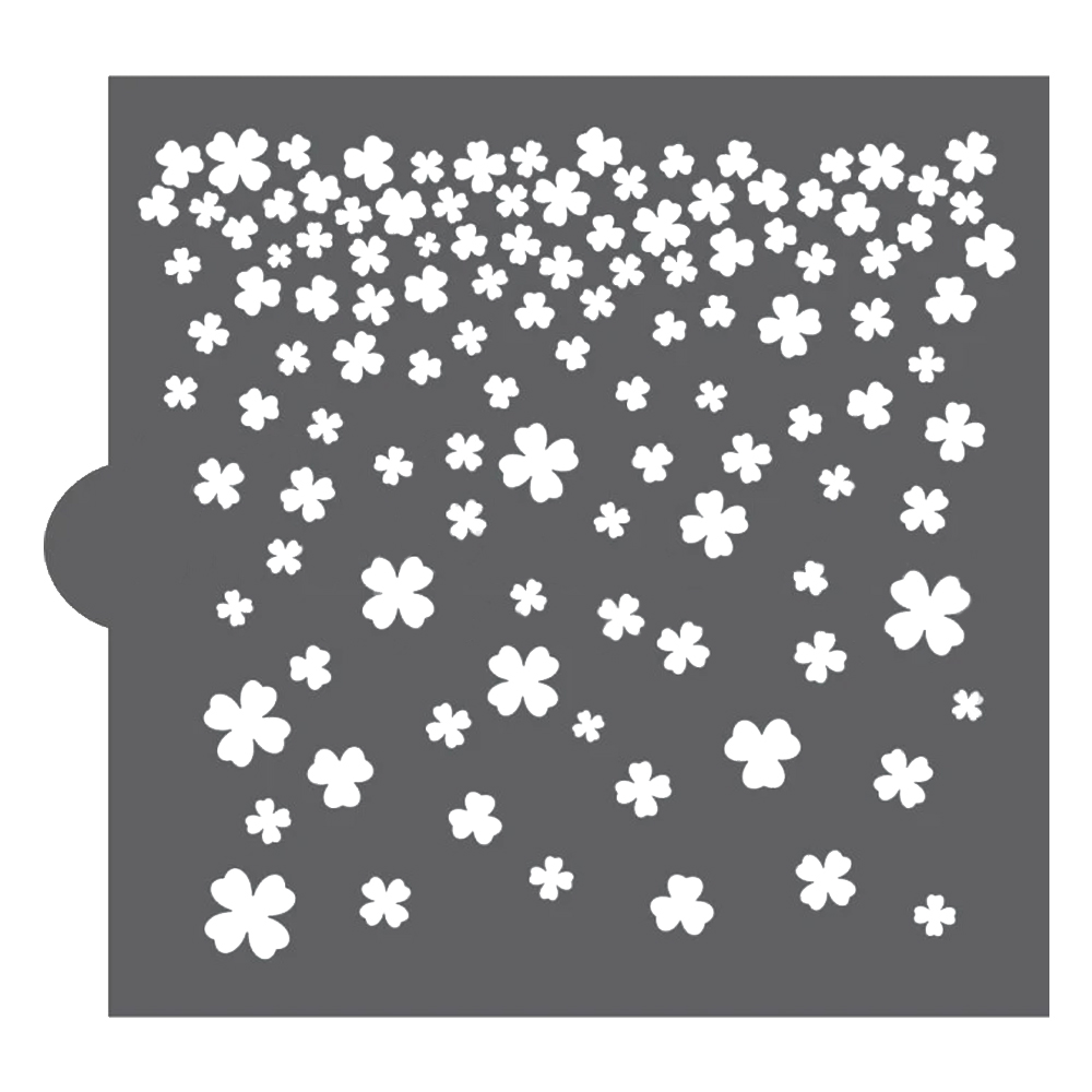 Confection Couture Shomrock Shower Background Cookie Stencil