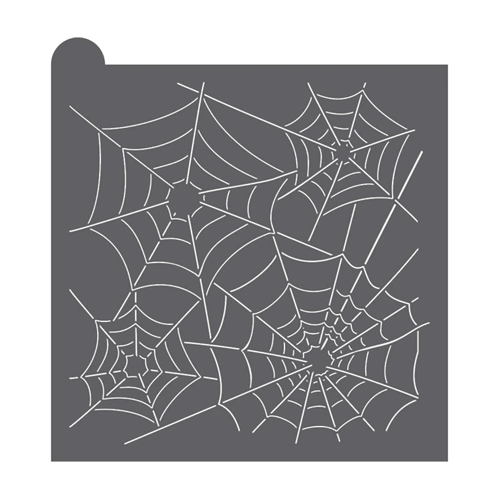 Confection Couture Spider Web Dynamic Duos Background Cookie Stencil
