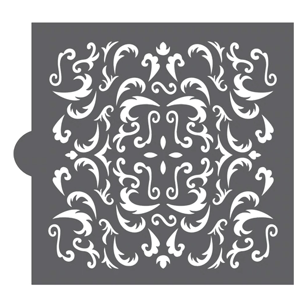Confection Couture Victorian Background Cookie Stencil