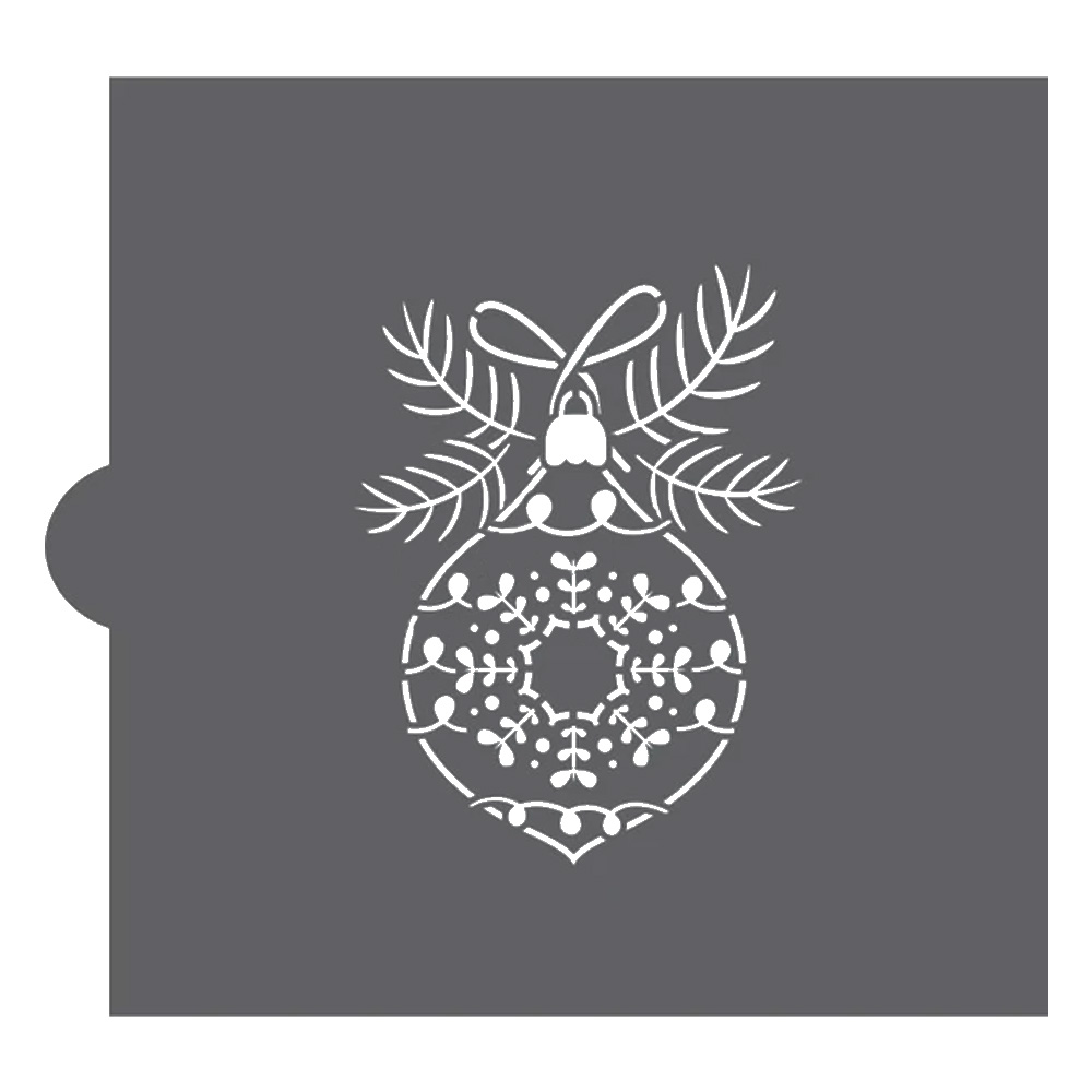 Confection Couture Vintage Glass Ornament Accent Cookie Stencil