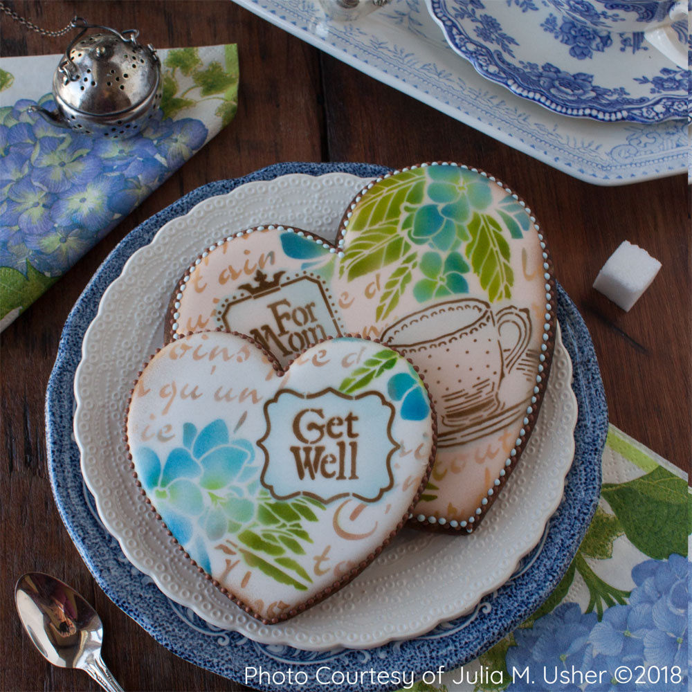 Confection Couture Vintage Tea Dynamic Duos Background Cookie