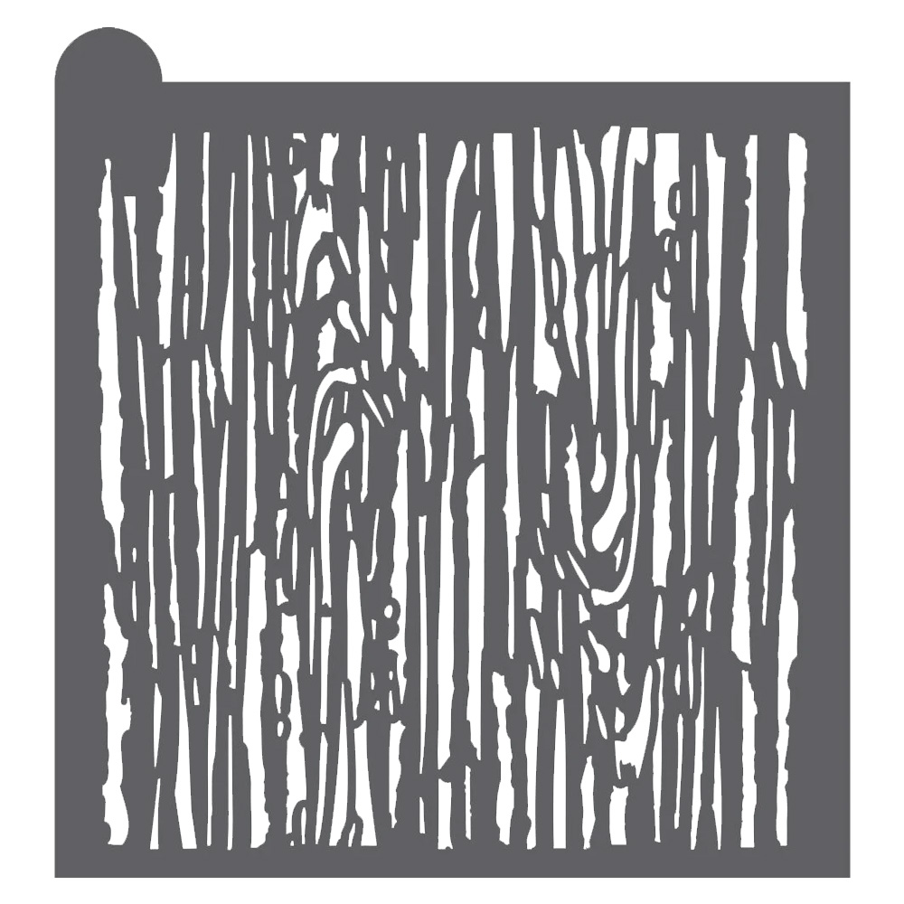 Confection Couture Wood Grain Background Stencil