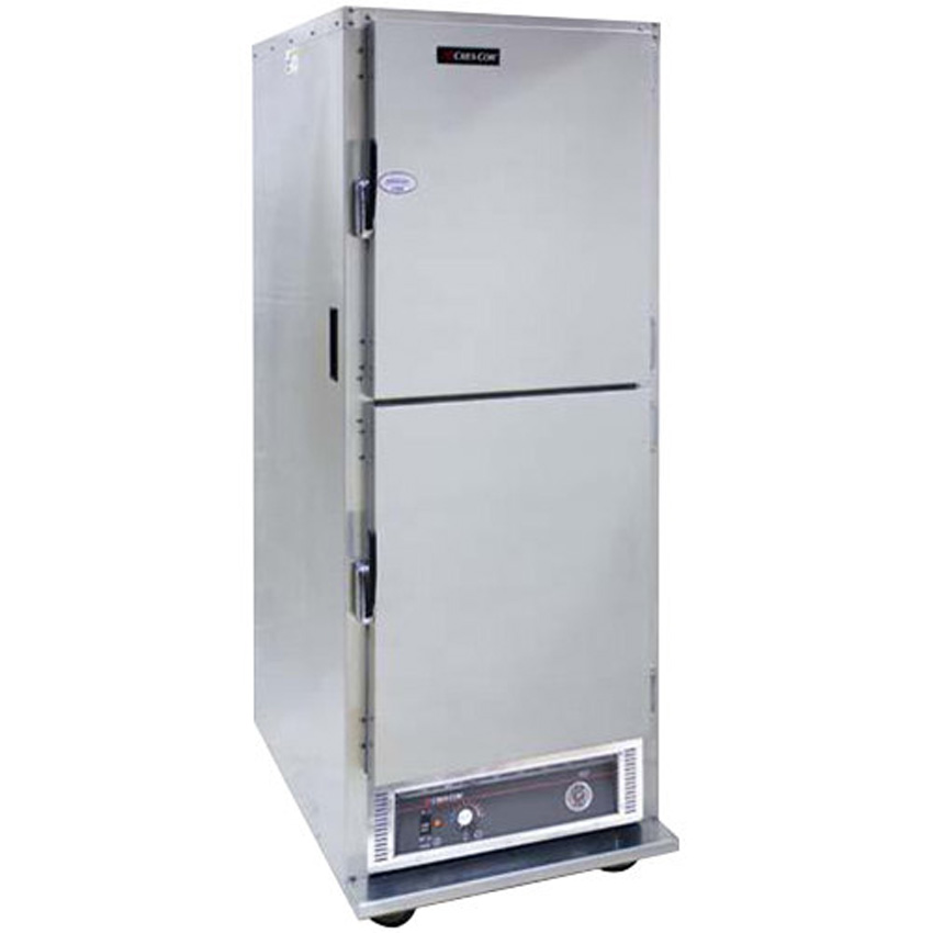 Cres Cor H-135-UA-11 Insulated Holding Cabinet with Solid Half Doors - Silver