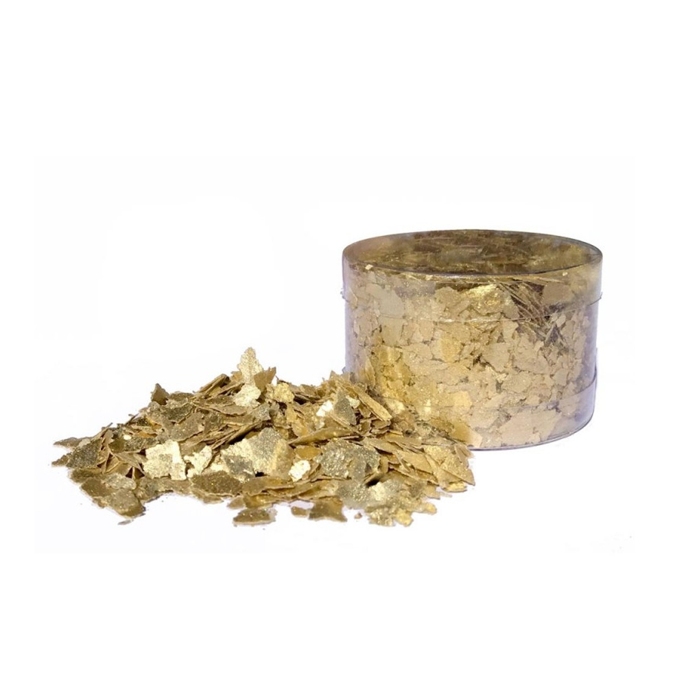 Crystal Candy Edible Flakes Inca Gold, 7 Grams