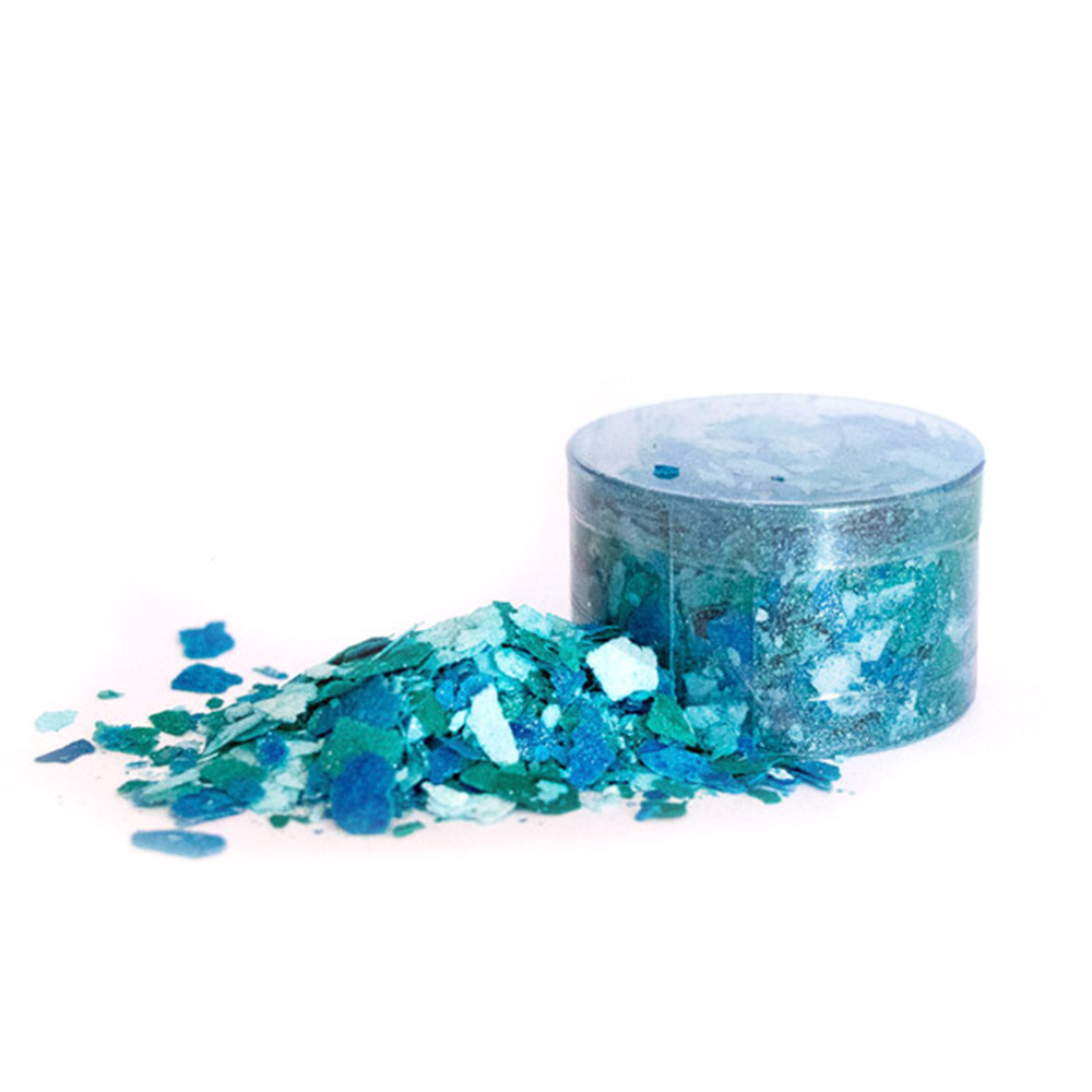 Crystal Candy Edible Flakes Vivid Blue 7 Grams 