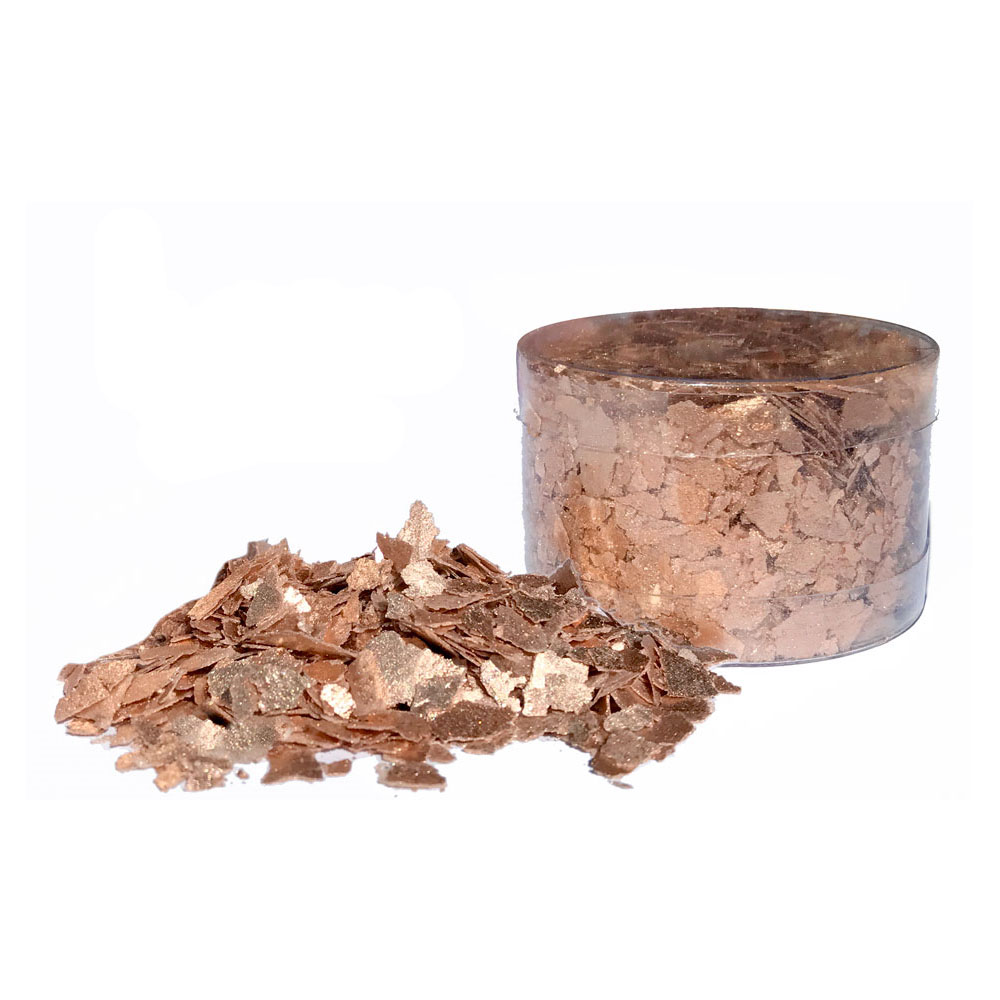 Crystal Candy Edible Flakes Rose Gold Love, 7 Grams
