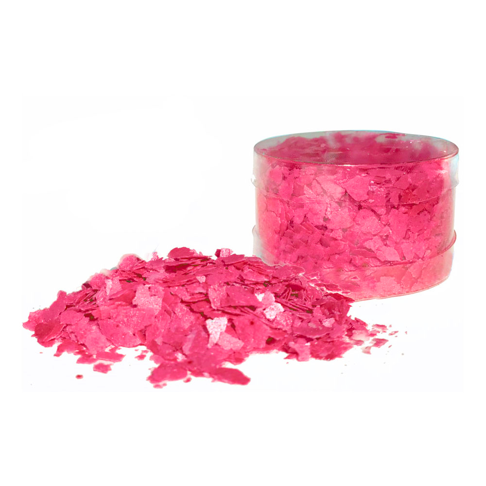 Crystal Candy Edible Flakes Vivid Pink, 7 Grams Edible Glitter