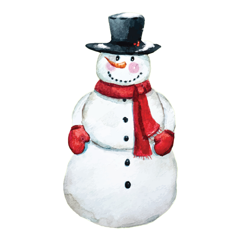 Crystal Candy Edible Wafer Paper Snowmen, Pack of 24