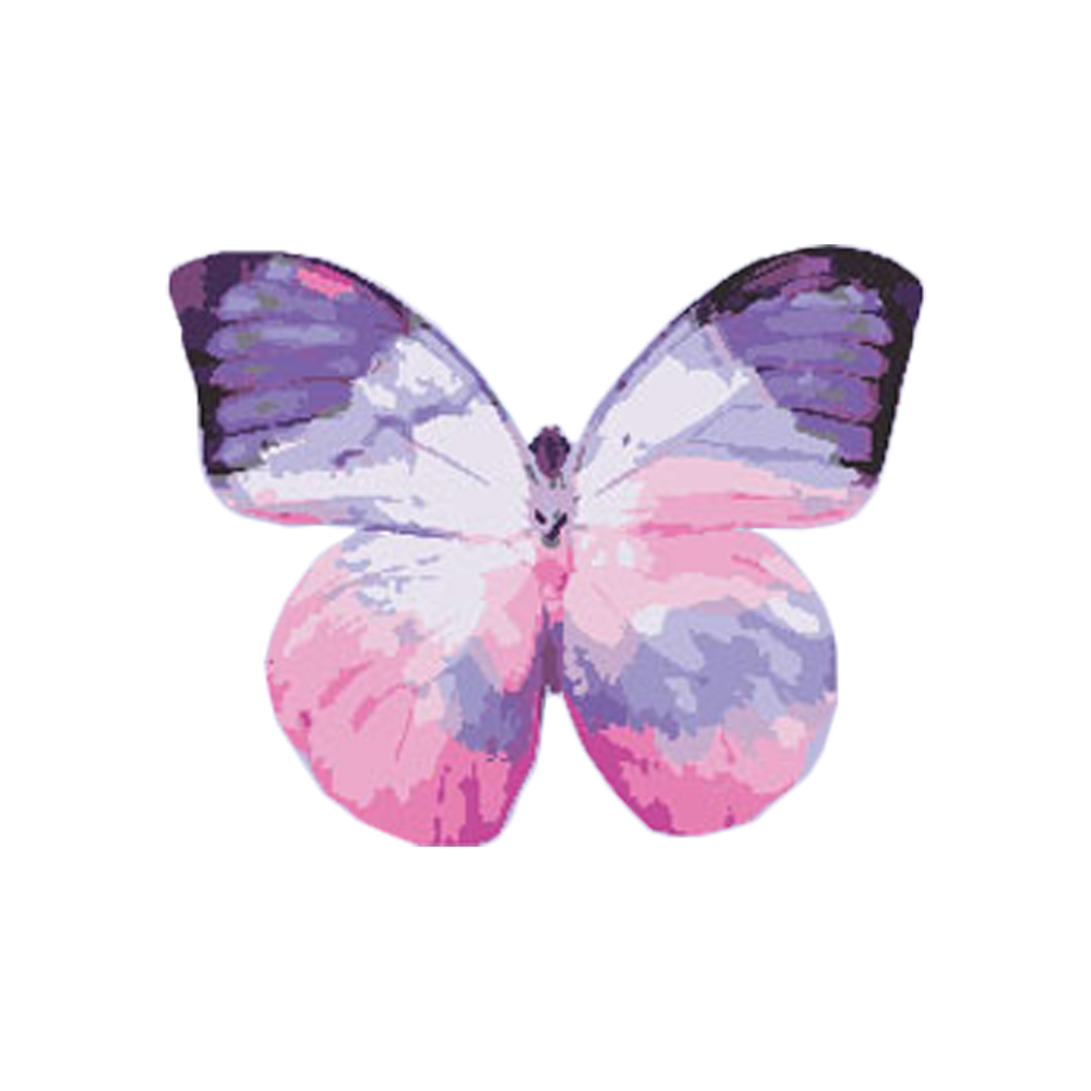 Crystal Candy Fluttery Purple Edible Butterflies - Pack of 22