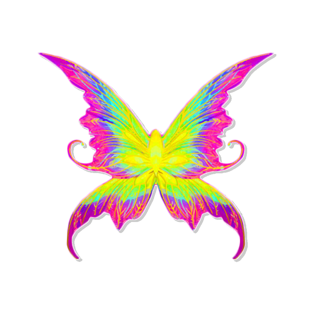 Crystal Candy Pixie Glow Edible Butterfly Wings - Pack of 9