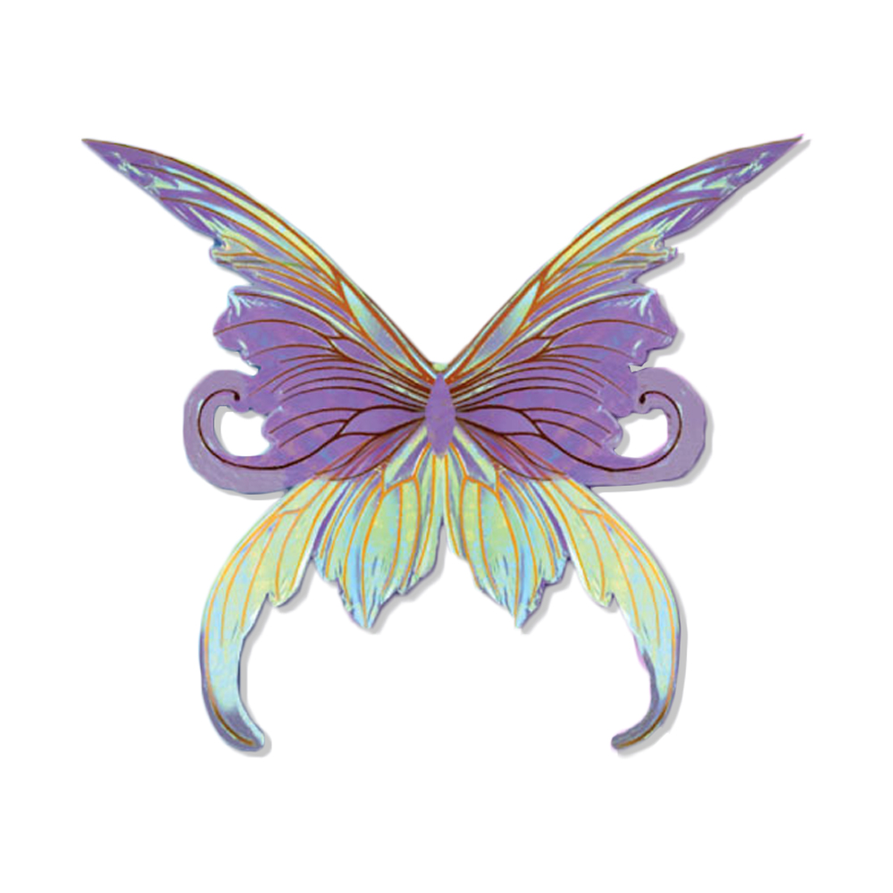 Crystal Candy Pixie Silk Edible Butterfly Wings - Pack of 9