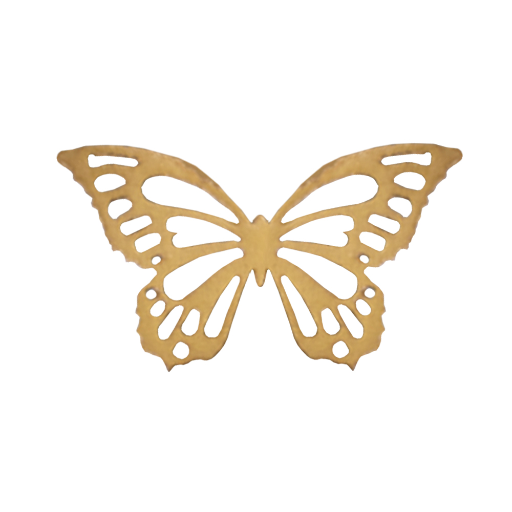 Crystal Candy Metallic Gold Edible Butterflies - Pack of 22
