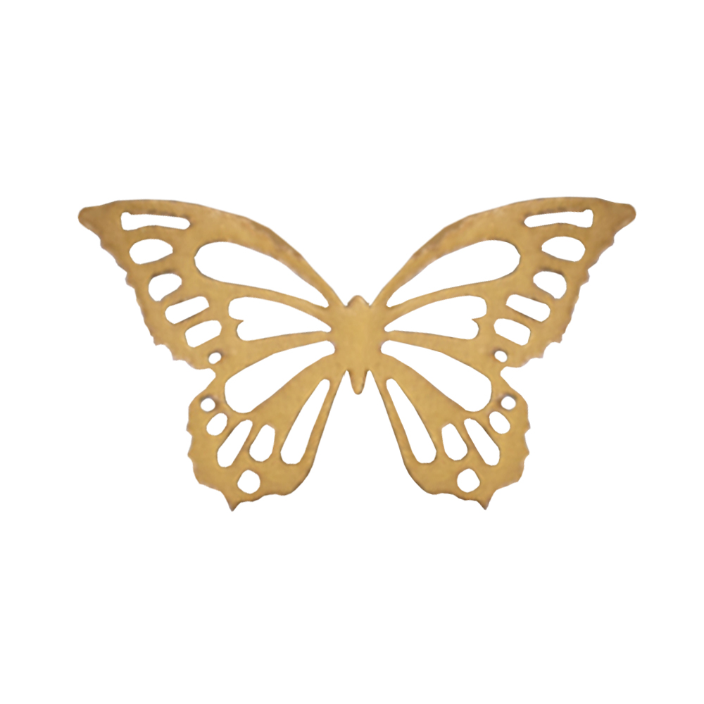 Crystal Candy Metallic Gold Edible Butterflies - Pack of 22