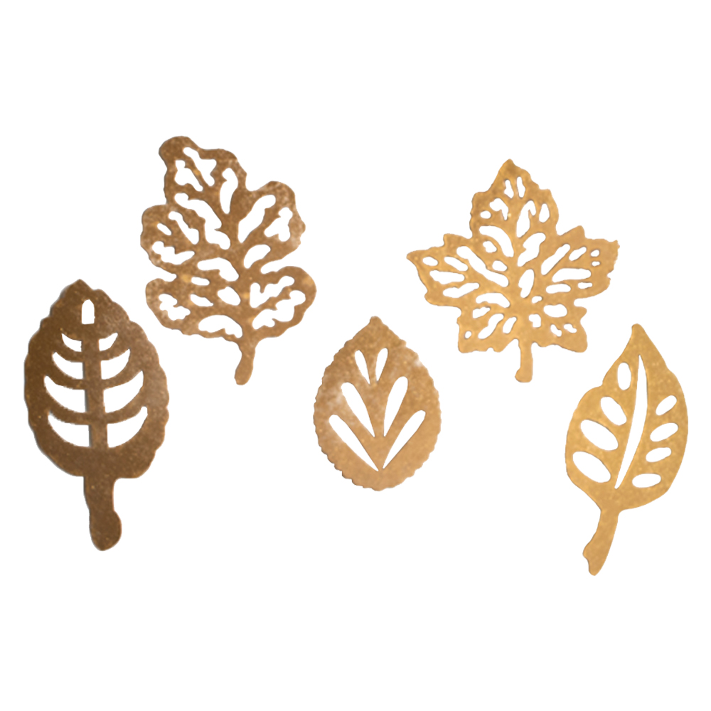 Crystal Candy Metallic Gold Edible Leaves - Pack of 28