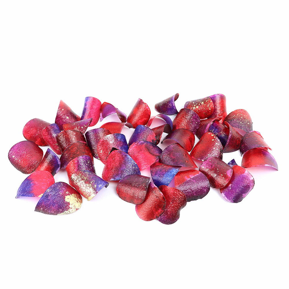 Crystal Candy Purple & White Edible Rose Petals | Bakedeco