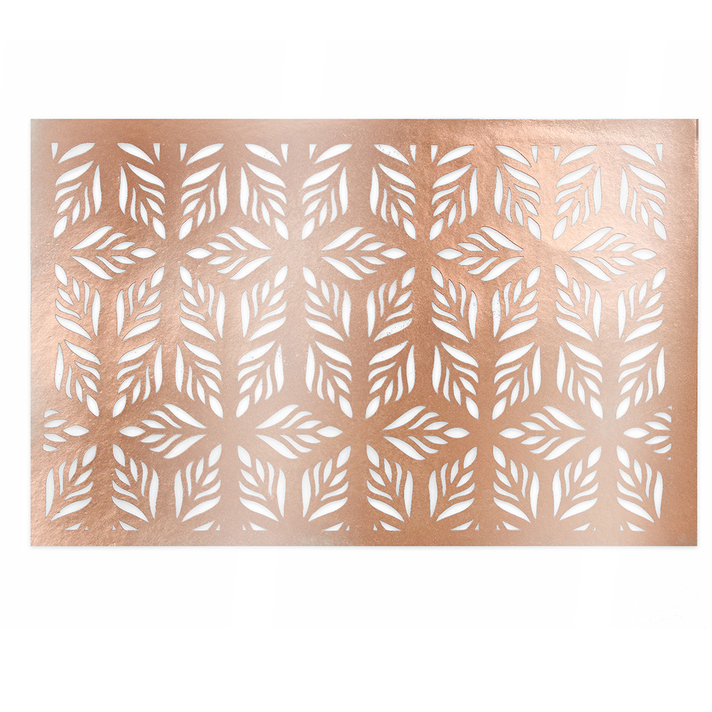 Crystal Candy Rose Gold Edible Wafer Paper Cake Overlay - Pack of 2