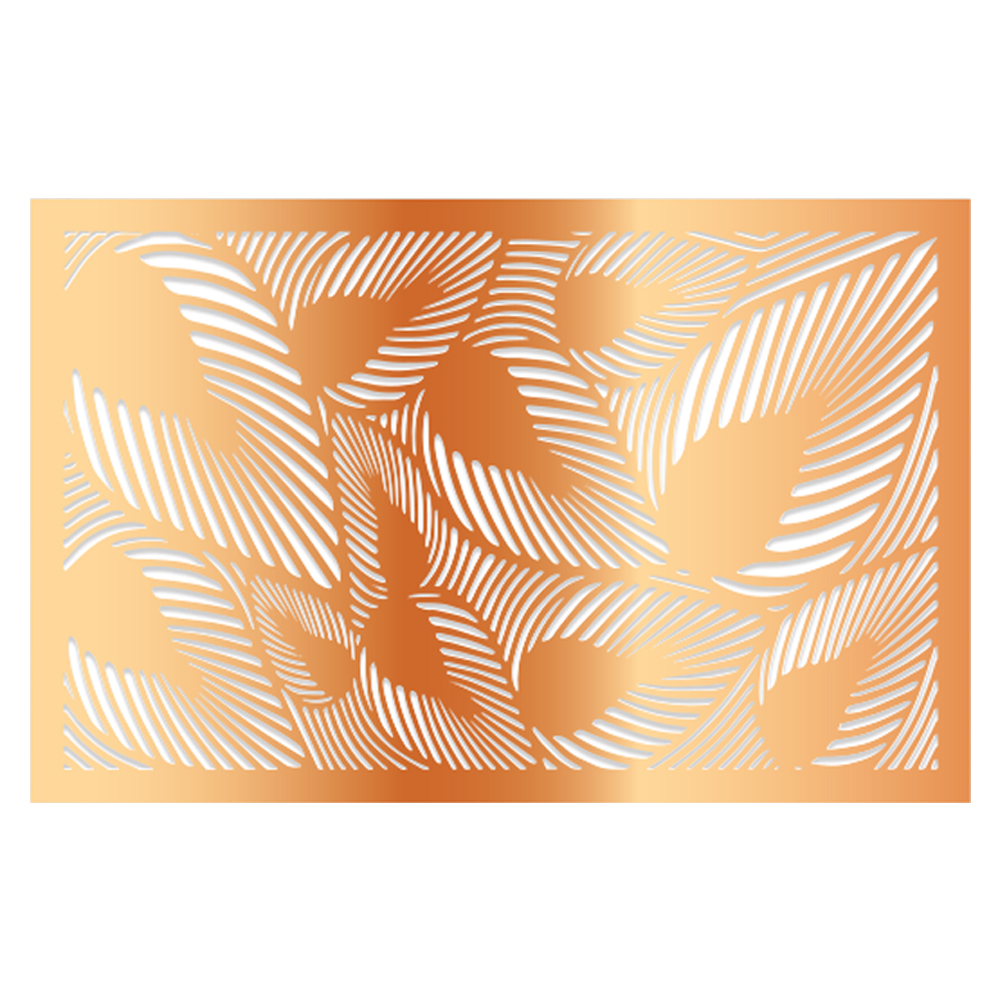 Crystal Candy Rose Gold Edible Wafer Paper Leaf Cake Overlay - Pack of 2