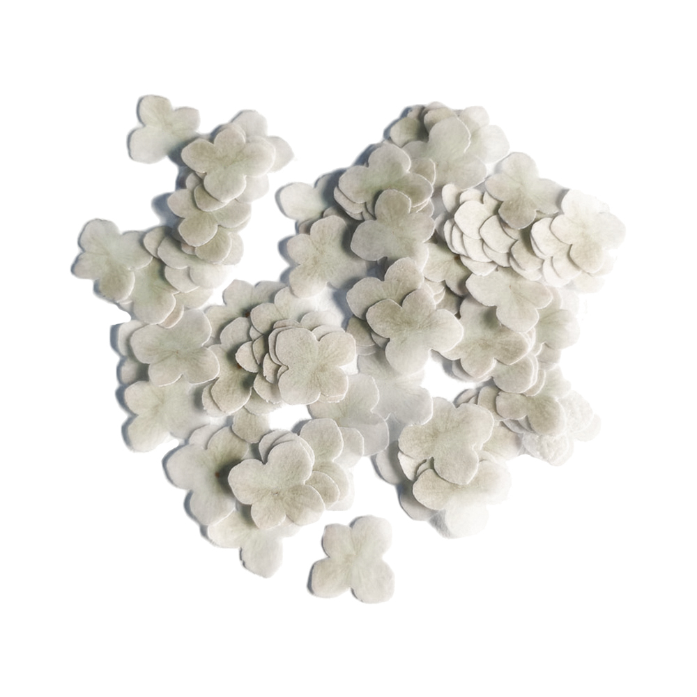 Crystal Candy White Hydrangea Edible Flowers - Pack of 100